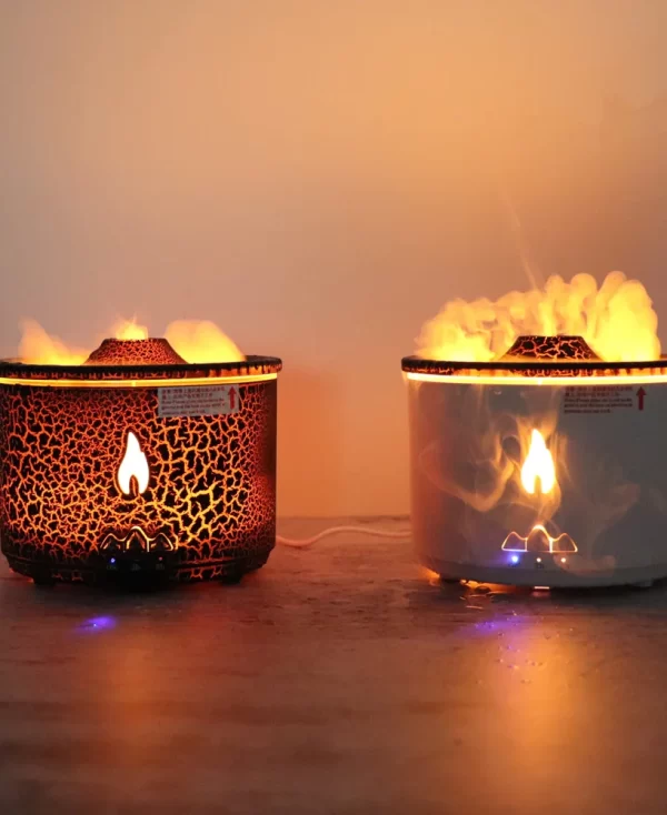 Vulkan Diffuser mit Flammen-Effekt - Luftbefeuchter und Aromatherapie-Gerät - Virales TikTok Produkt